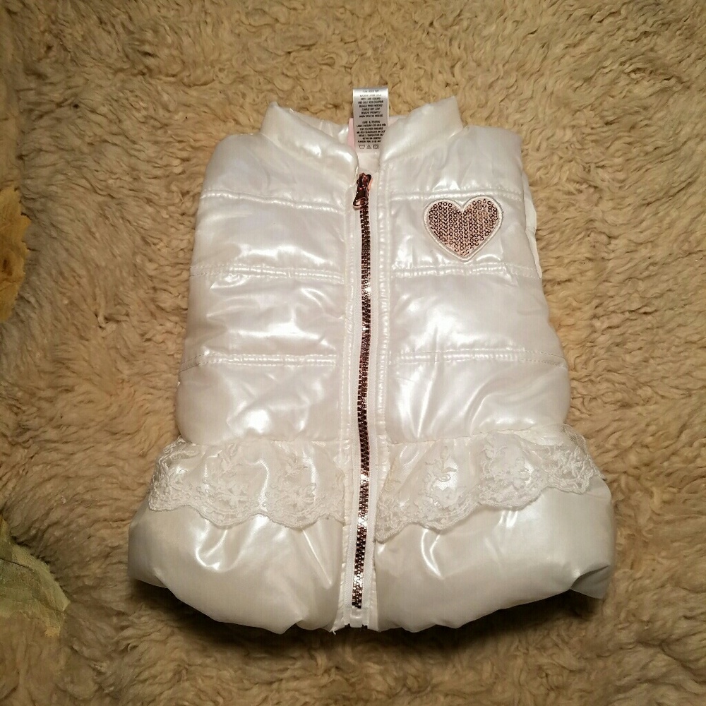 Cute Pearl White Vest